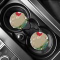 Japanese Cranes At Sunset Print Car Coasters