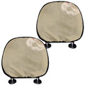 Japanese Cranes At Sunset Print Car Headrest Covers