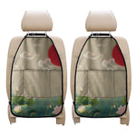 Japanese Cranes At Sunset Print Car Seat Organizers