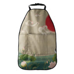 Japanese Cranes At Sunset Print Car Seat Organizers