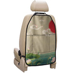 Japanese Cranes At Sunset Print Car Seat Organizers