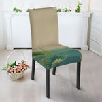 Japanese Cranes At Sunset Print Dining Chair Slipcover
