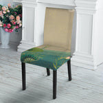 Japanese Cranes At Sunset Print Dining Chair Slipcover