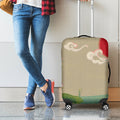 Japanese Cranes At Sunset Print Luggage Cover