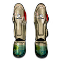 Japanese Cranes At Sunset Print Muay Thai Shin Guards