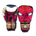 Japanese Demon Mask Print Boxing Gloves