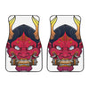 Japanese Demon Mask Print Front Car Floor Mats