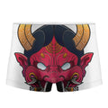 Japanese Demon Mask Print Men's Boxer Briefs