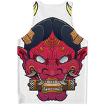 Japanese Demon Mask Print Men's Tank Top