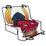 Japanese Demon Mask Print Pet Car Back Seat Cover