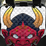 Japanese Demon Mask Print Pet Car Back Seat Cover