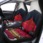 Japanese Demon Mask Print Universal Fit Car Seat Covers