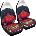 Japanese Demon Mask Print Universal Fit Car Seat Covers