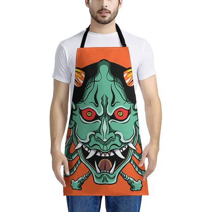 Japanese Demon Print Apron