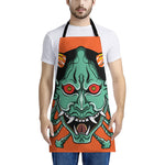 Japanese Demon Print Apron
