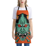 Japanese Demon Print Apron