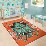Japanese Demon Print Area Rug