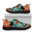 Japanese Demon Print Black Running Shoes