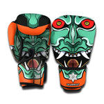 Japanese Demon Print Boxing Gloves