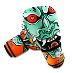 Japanese Demon Print Boxing Gloves
