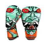 Japanese Demon Print Boxing Gloves
