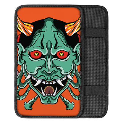 Japanese Demon Print Car Center Console Cover
