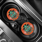 Japanese Demon Print Car Coasters