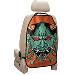 Japanese Demon Print Car Seat Organizers