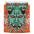 Japanese Demon Print Duvet Cover Bedding Set