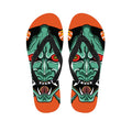 Japanese Demon Print Flip Flops