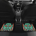 Japanese Demon Print Front and Back Car Floor Mats