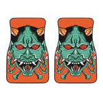 Japanese Demon Print Front Car Floor Mats