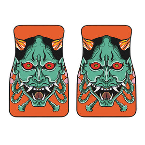 Japanese Demon Print Front Car Floor Mats