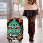 Japanese Demon Print Luggage Cover