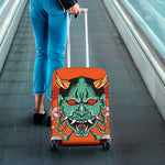 Japanese Demon Print Luggage Cover