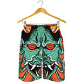 Japanese Demon Print Men's Shorts