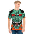Japanese Demon Print Men's T-Shirt