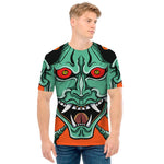 Japanese Demon Print Men's T-Shirt