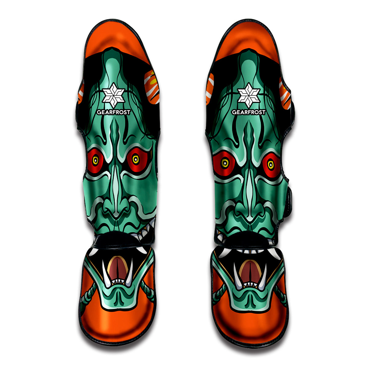 Japanese Demon Print Muay Thai Shin Guard
