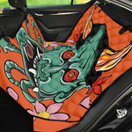 Japanese Demon Print Pet Car Back Seat Cover