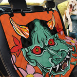 Japanese Demon Print Pet Car Back Seat Cover