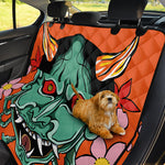 Japanese Demon Print Pet Car Back Seat Cover