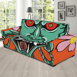 Japanese Demon Print Sofa Slipcover