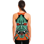 Japanese Demon Print Women's Racerback Tank Top