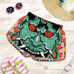 Japanese Demon Print Women's Shorts