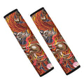 Japanese Dragon And Phoenix Tattoo Print Car Seat Belt Covers