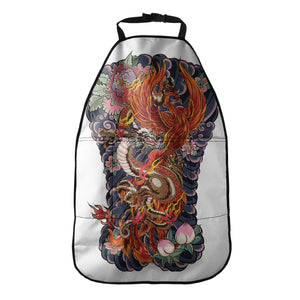 Japanese Dragon And Phoenix Tattoo Print Car Seat Organizers