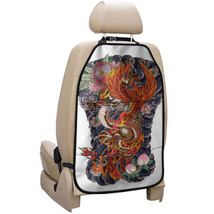 Japanese Dragon And Phoenix Tattoo Print Car Seat Organizers