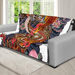 Japanese Dragon And Phoenix Tattoo Print Futon Protector