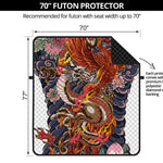 Japanese Dragon And Phoenix Tattoo Print Futon Protector